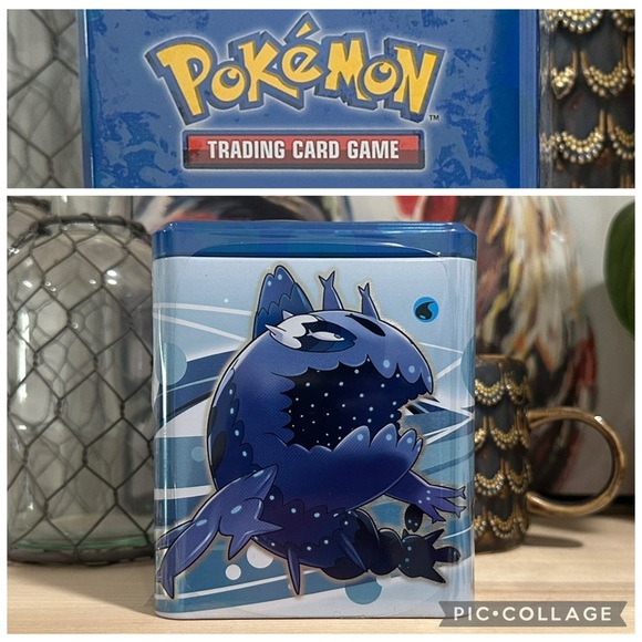 New! 2022 Pokémon Trading Card Game (TCG) Water Stacking Tin - Picture 1 of 9
